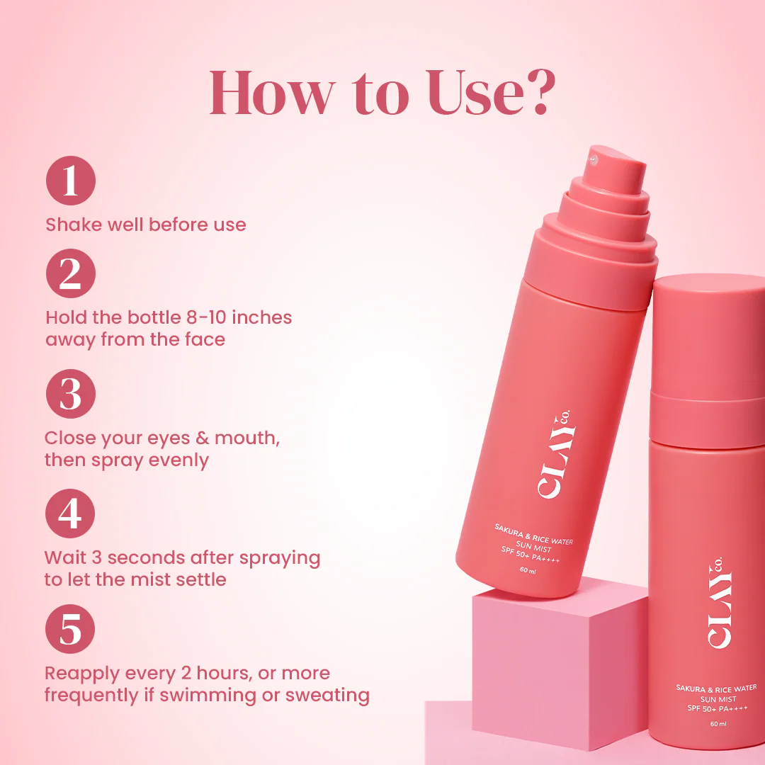 Sakura & Rice Water Sunmist SPF 50+ PA++++ I 60ml - Image 5