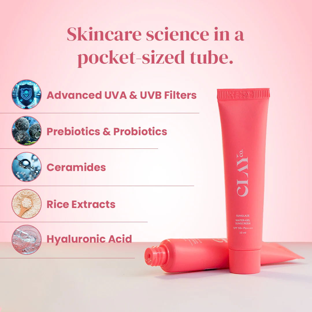 Sunglaze Sunscreen SPF 50+ PA ++++ with Probiotic & Ceramides | 10ml - Image 3